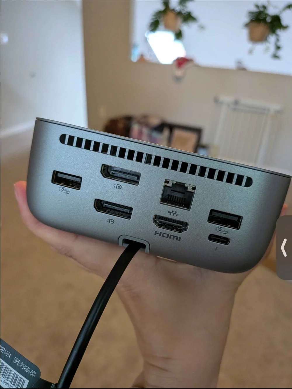 HP Docking Hub in Silver Gray